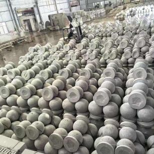松原芝麻白圆球 石球 挡车球