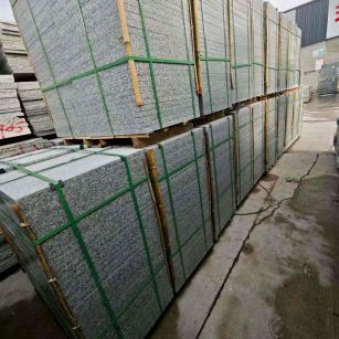 松原芝麻白地铺版 石材地铺石