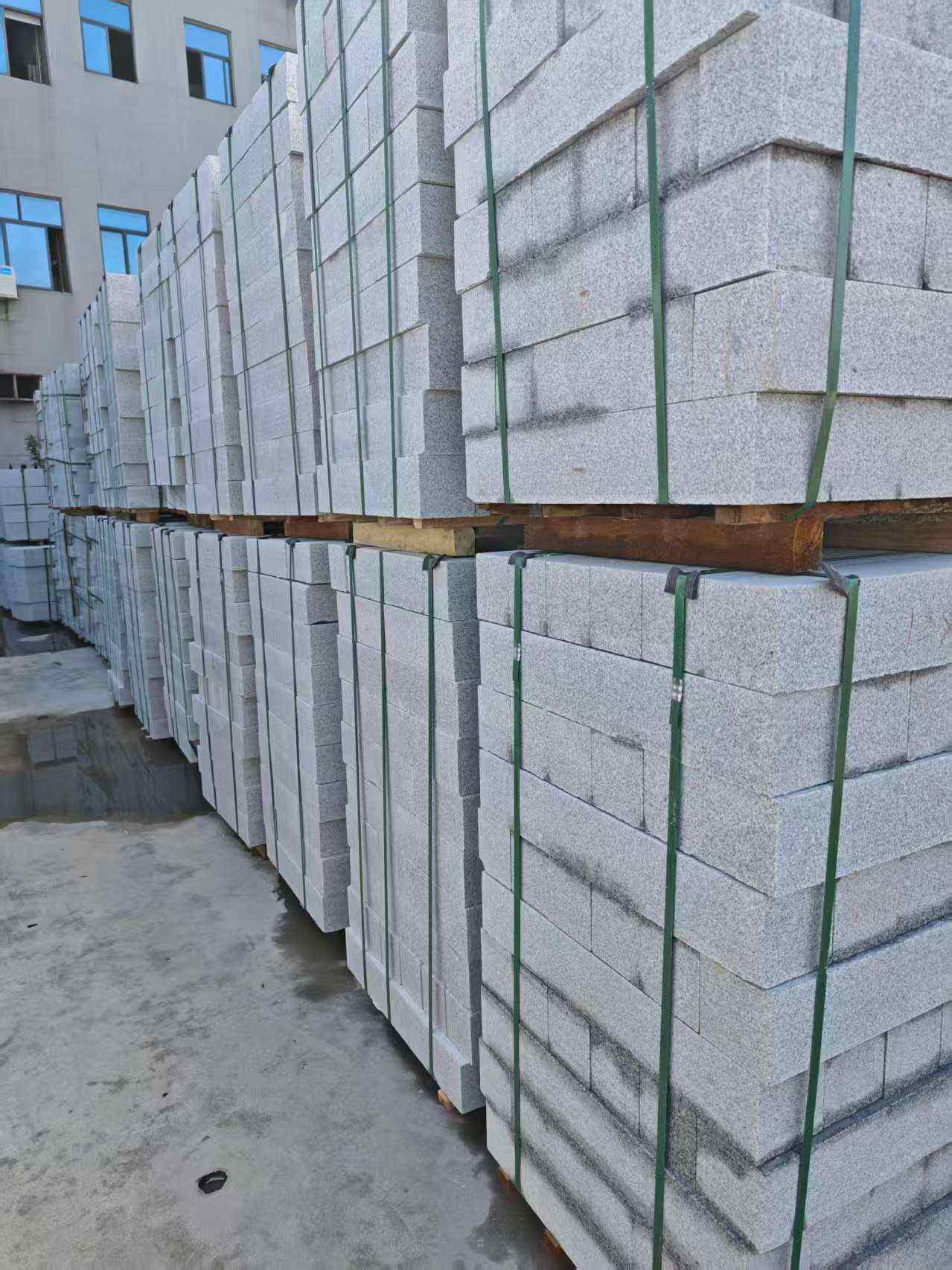 松原芝麻白路牙石，路侧石